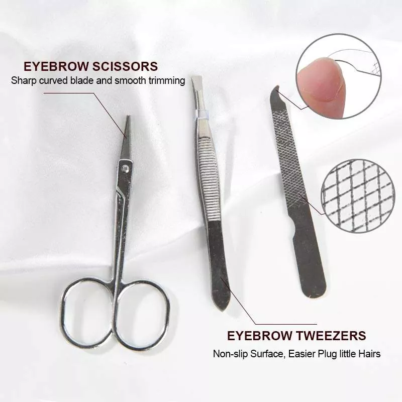 Kit de manucure et de pédicure de 6pcs Kit d'ongles en acier inoxydable