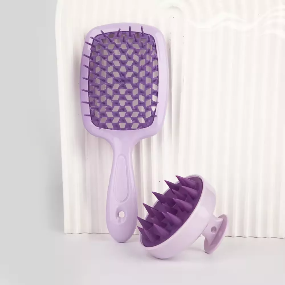 Ensemble brosse à cheveux et peigne