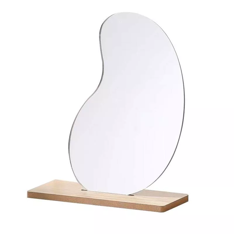 Miroir de table ondulé irrégulier