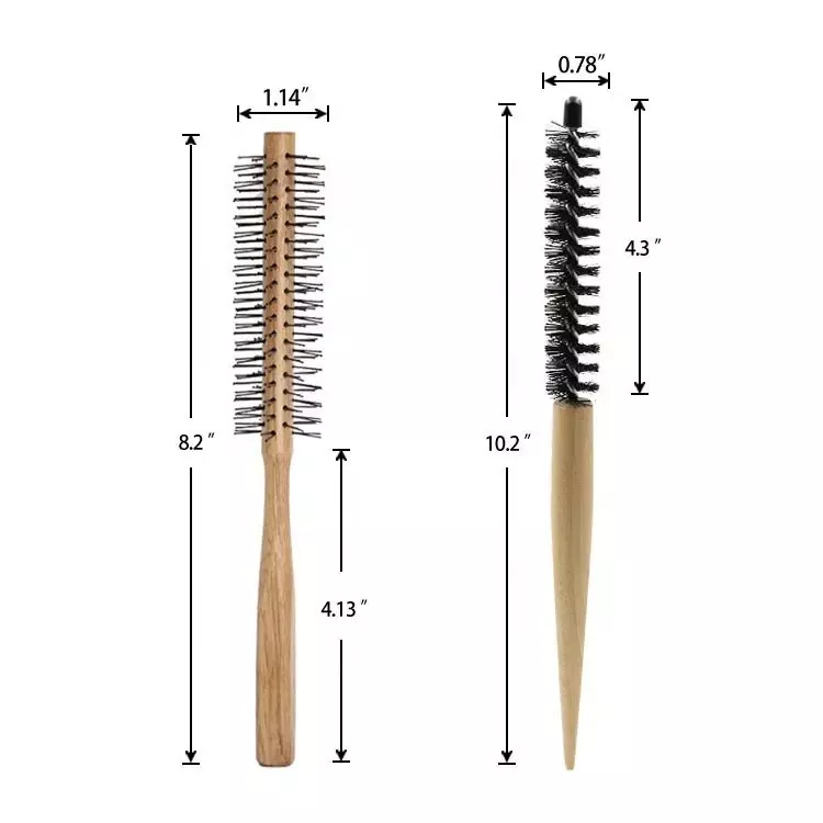 Brosse à cheveux en poils de bois